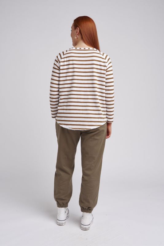 Cloth Paper Scissors Raglan Stripe Tee