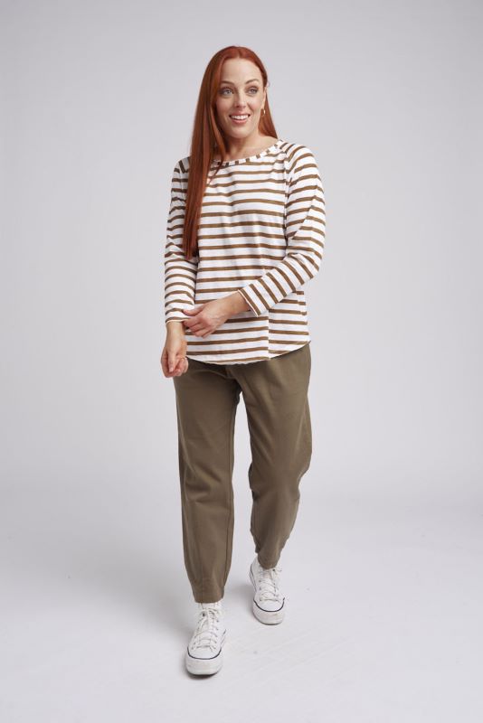 Cloth Paper Scissors Raglan Stripe Tee