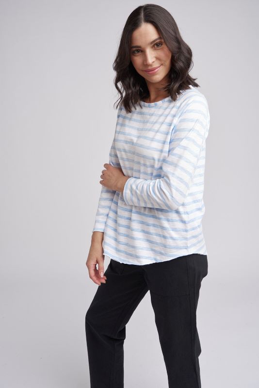 Cloth Paper Scissors Raglan Stripe Tee