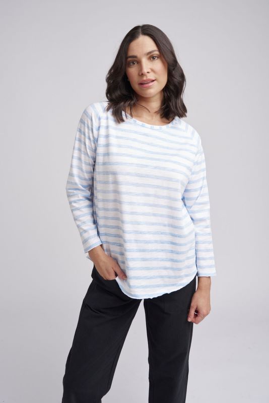 Cloth Paper Scissors Raglan Stripe Tee