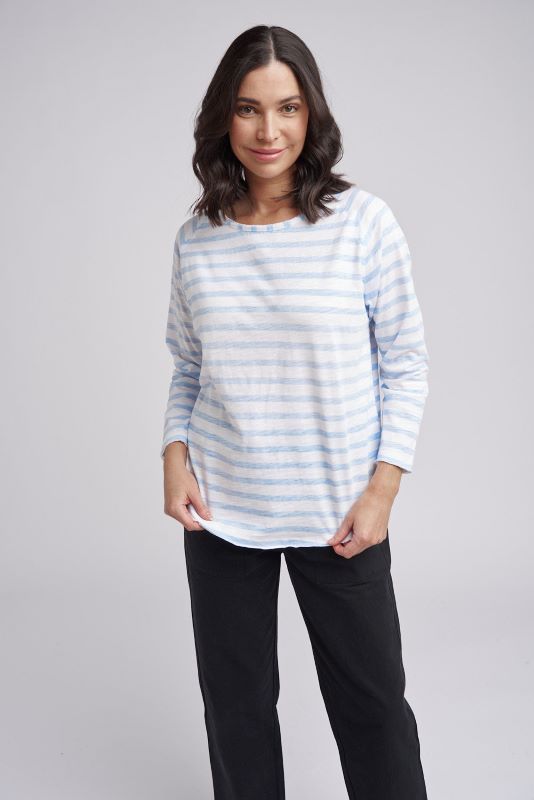 Cloth Paper Scissors Raglan Stripe Tee