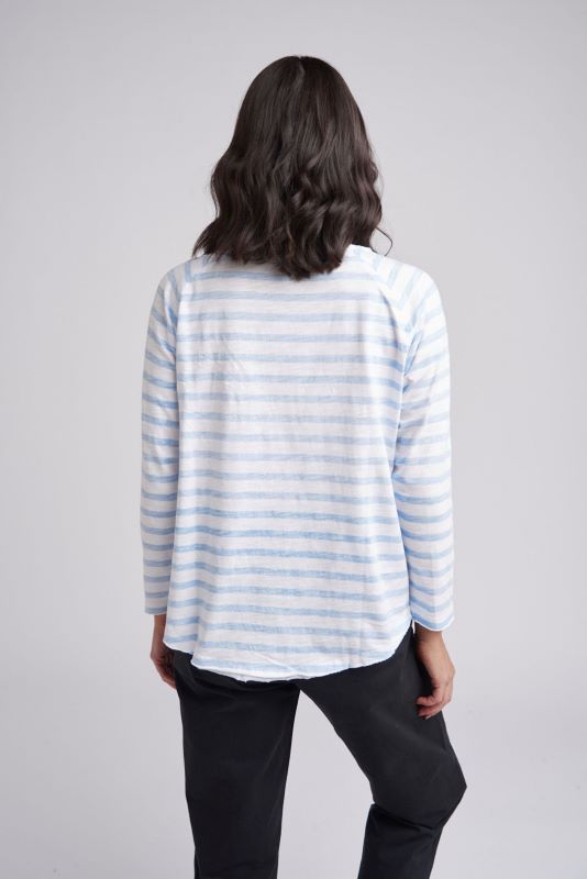 Cloth Paper Scissors Raglan Stripe Tee