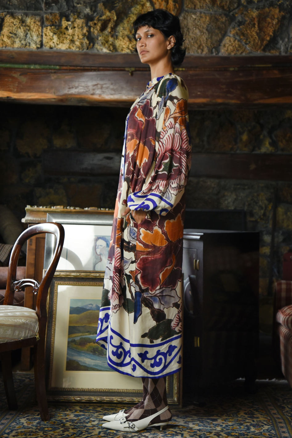 Cooper Button on Point Dress | Porcelain Palette | by Trelise Cooper