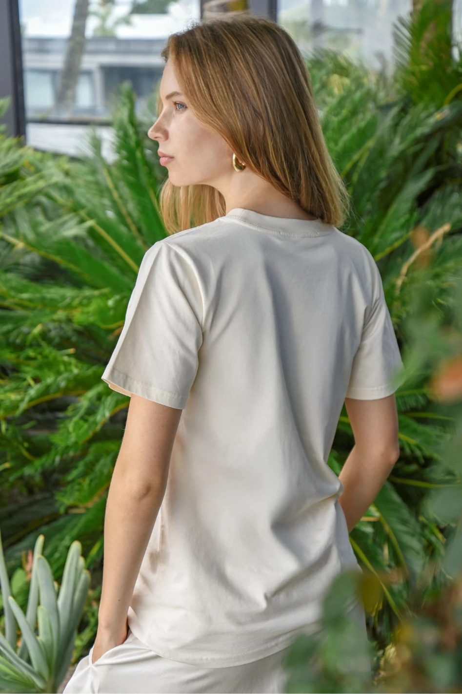 Cooper Just To Save Lace T-Shirt in Cream