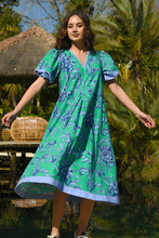 Load image into Gallery viewer, Cooper Puff and Ready Dress in Green Floral By Trelise Cooper
