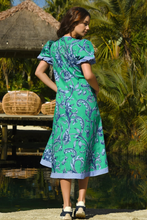 Load image into Gallery viewer, Cooper Puff and Ready Dress in Green Floral By Trelise Cooper
