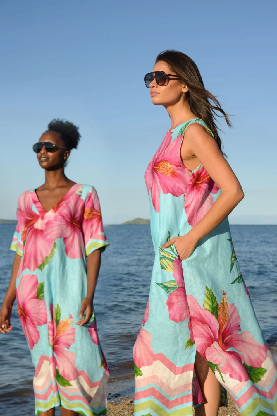 Curate Star Appeal Dress in Bloom Town Linen 