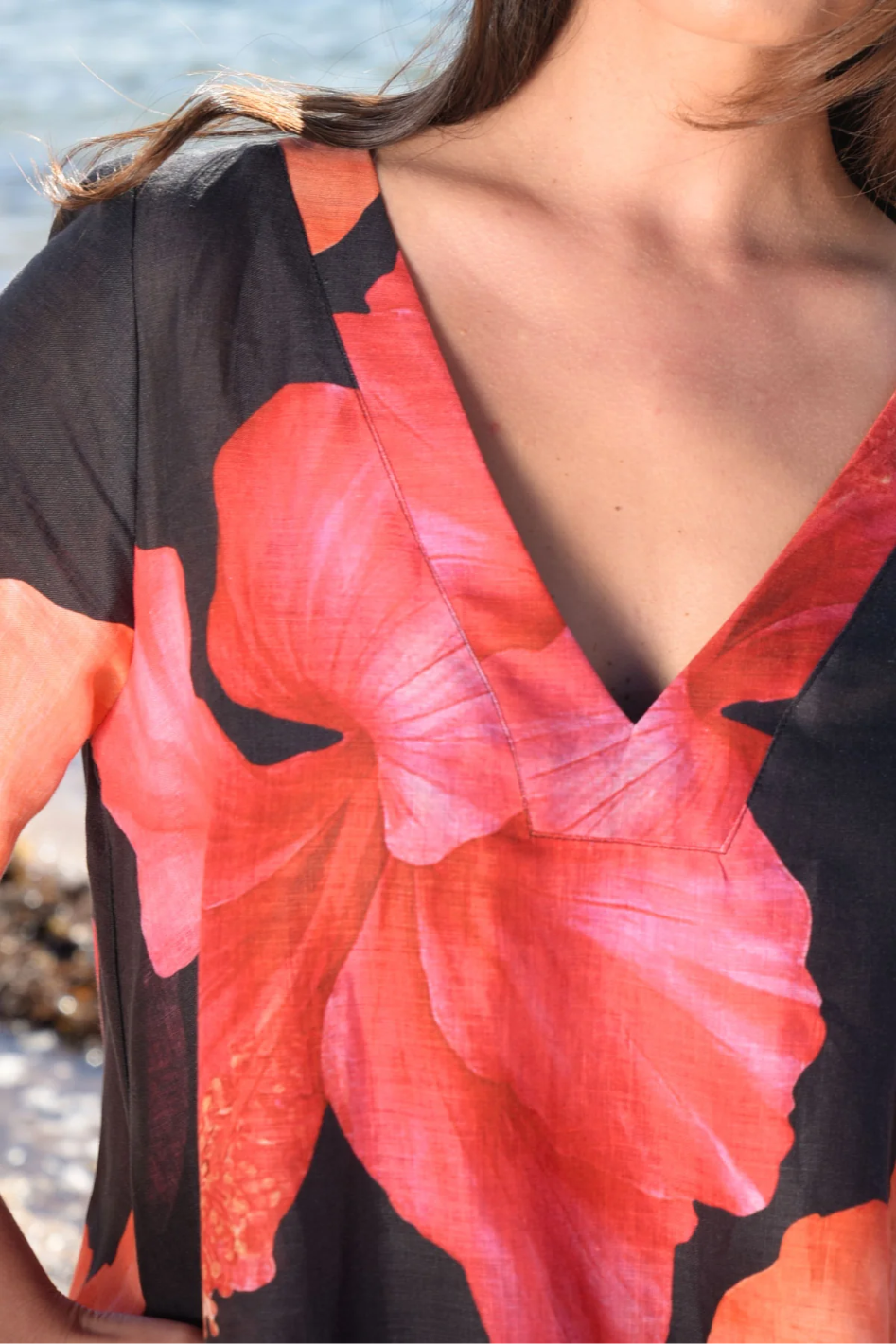 Curate A Fine Drop Dress in Bloom Town Linen By Trelise Cooper