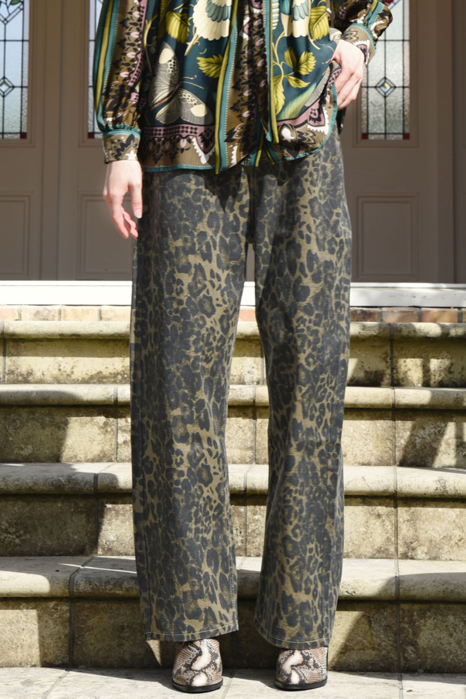 Curate Kick Back Jean | Leopard | by Trelise Cooper
