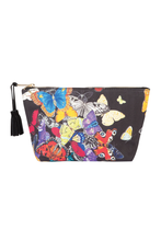 Load image into Gallery viewer, Curate Kiss and Makeup Bag Butterflies Print
