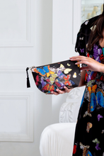 Load image into Gallery viewer, Curate Kiss and Makeup Bag Butterflies Print
