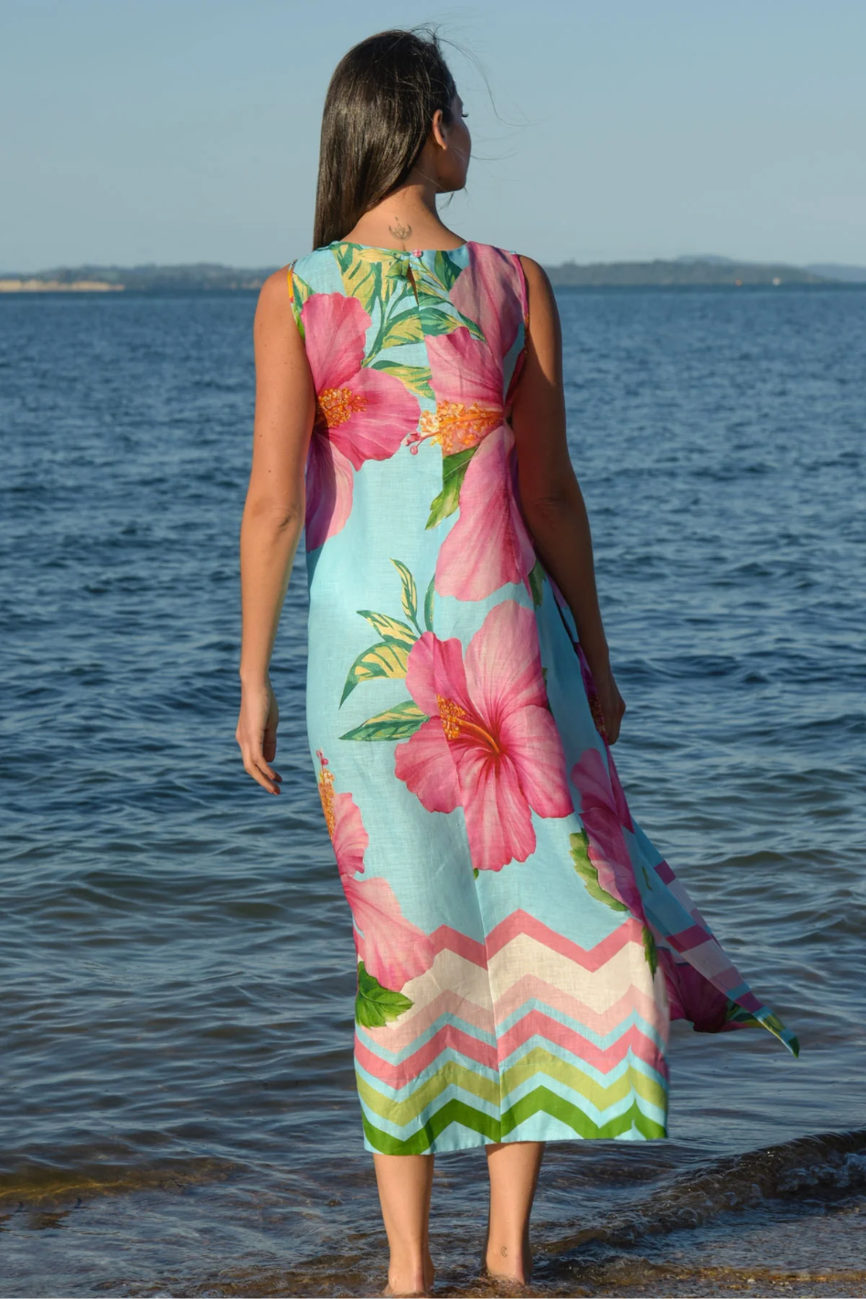 Curate Star Appeal Dress in Bloom Town Linen 