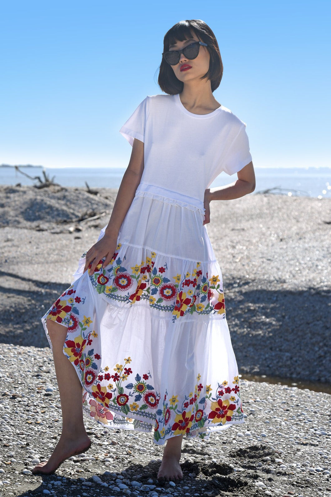 Curate Take A Twirl Embroidered Dress