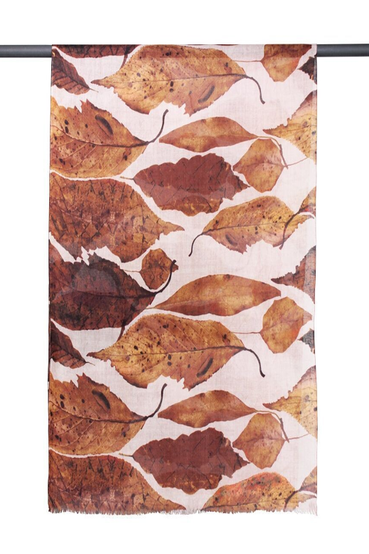 D-Lux Autumn Pure Merino Wool Scarf | Tobacco