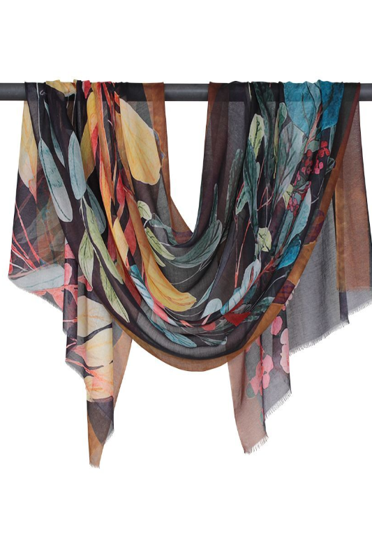 D-Lux Garden Botanic Lightweight Pure Micromodal Scarf | Multi