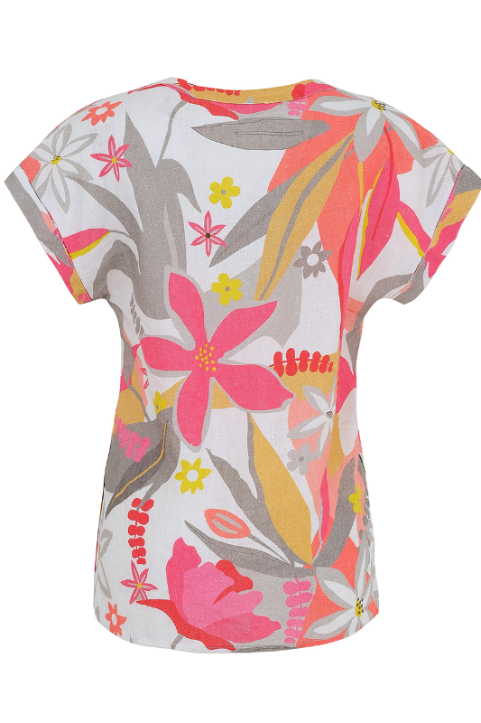 Dolcezza 'A Smell of Gardenia' Linen Top | 25700