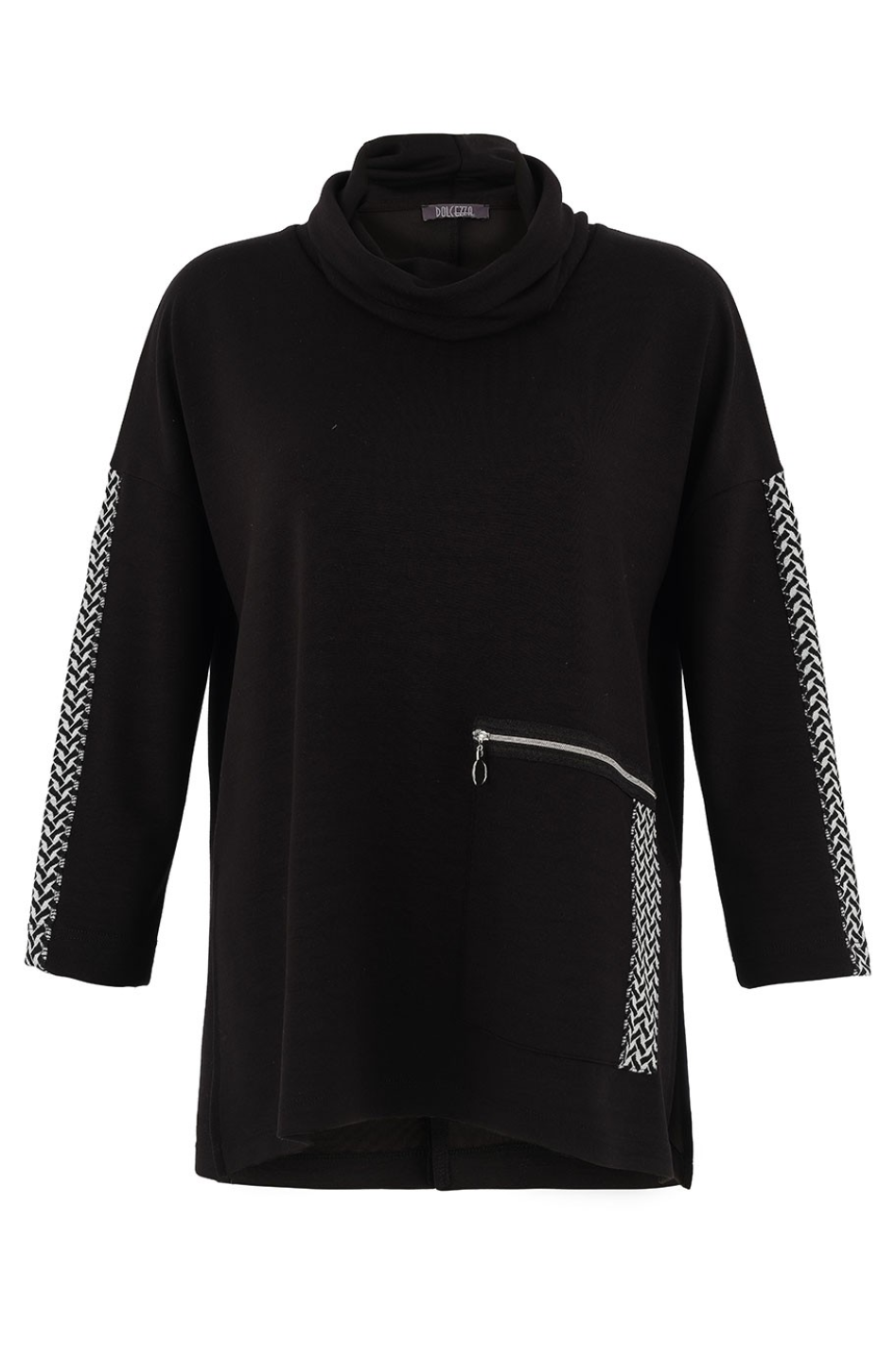 Dolcezza Casual Cowl Neck Top 