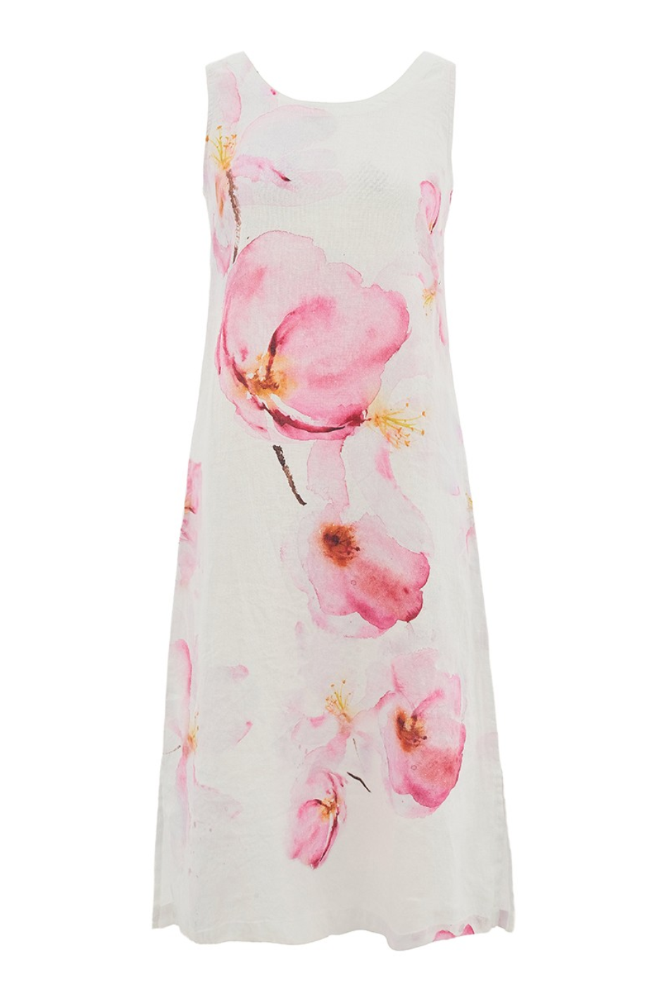 Dolcezza 'Colours of the Spring' Linen Sleeveless Dress