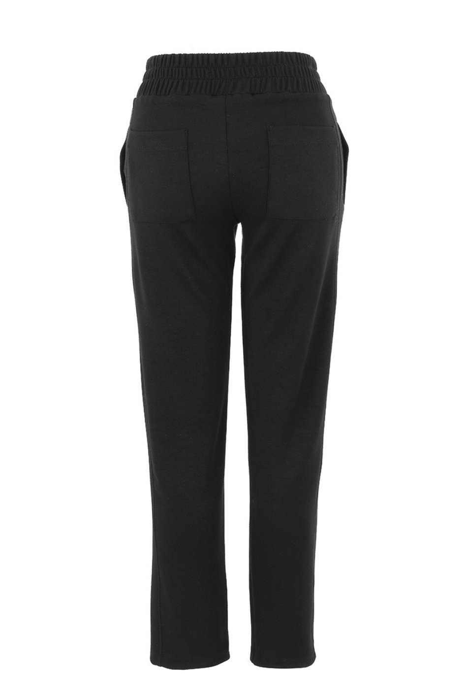 Dolcezza Elastic Waist Pull On Trouser in Black