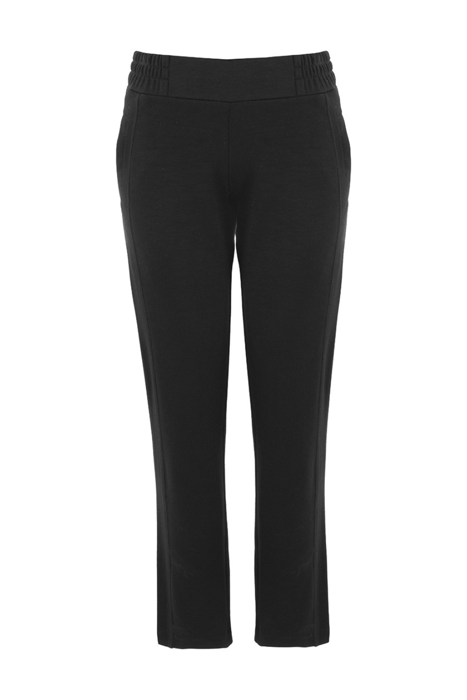 Dolcezza Elastic Waist Pull On Trouser in Black