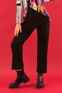 Dolcezza Elastic Waist Pull On Trouser | Black | 75114