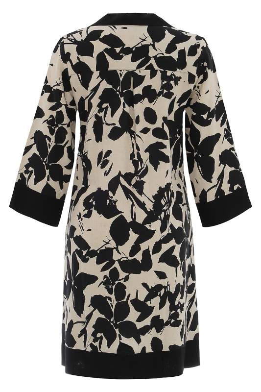Dolcezza 'Garden in the Moonlight' Linen Mix Dress | 25149