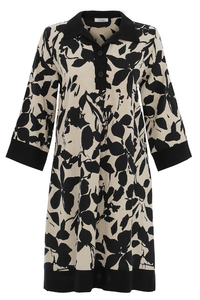 Dolcezza 'Garden in the Moonlight' Linen Mix Dress | 25149