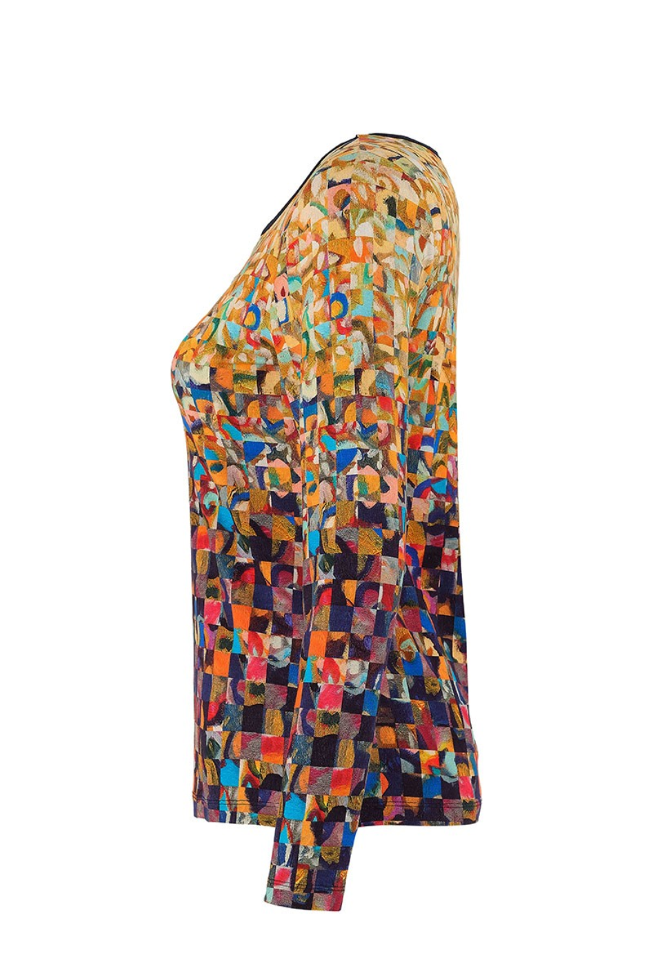 Dolcezza 'Jennifer Lommers' Gold Rubble Print Top