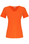 Dolcezza Jersey V-Neck Tee in Orange