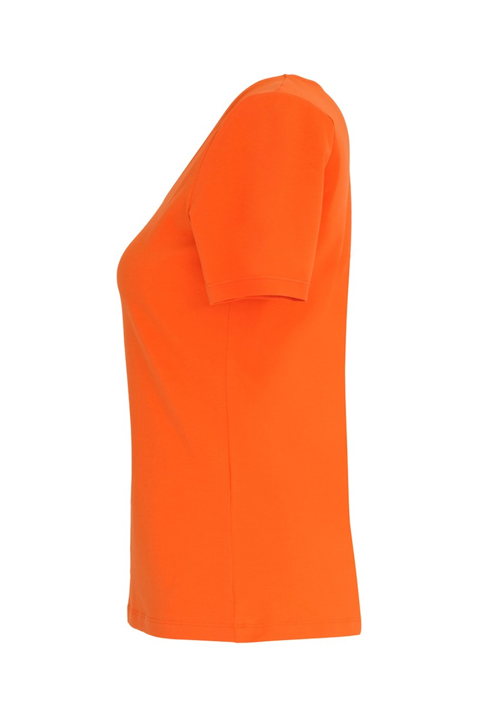 Dolcezza Jersey V-Neck Tee in Orange