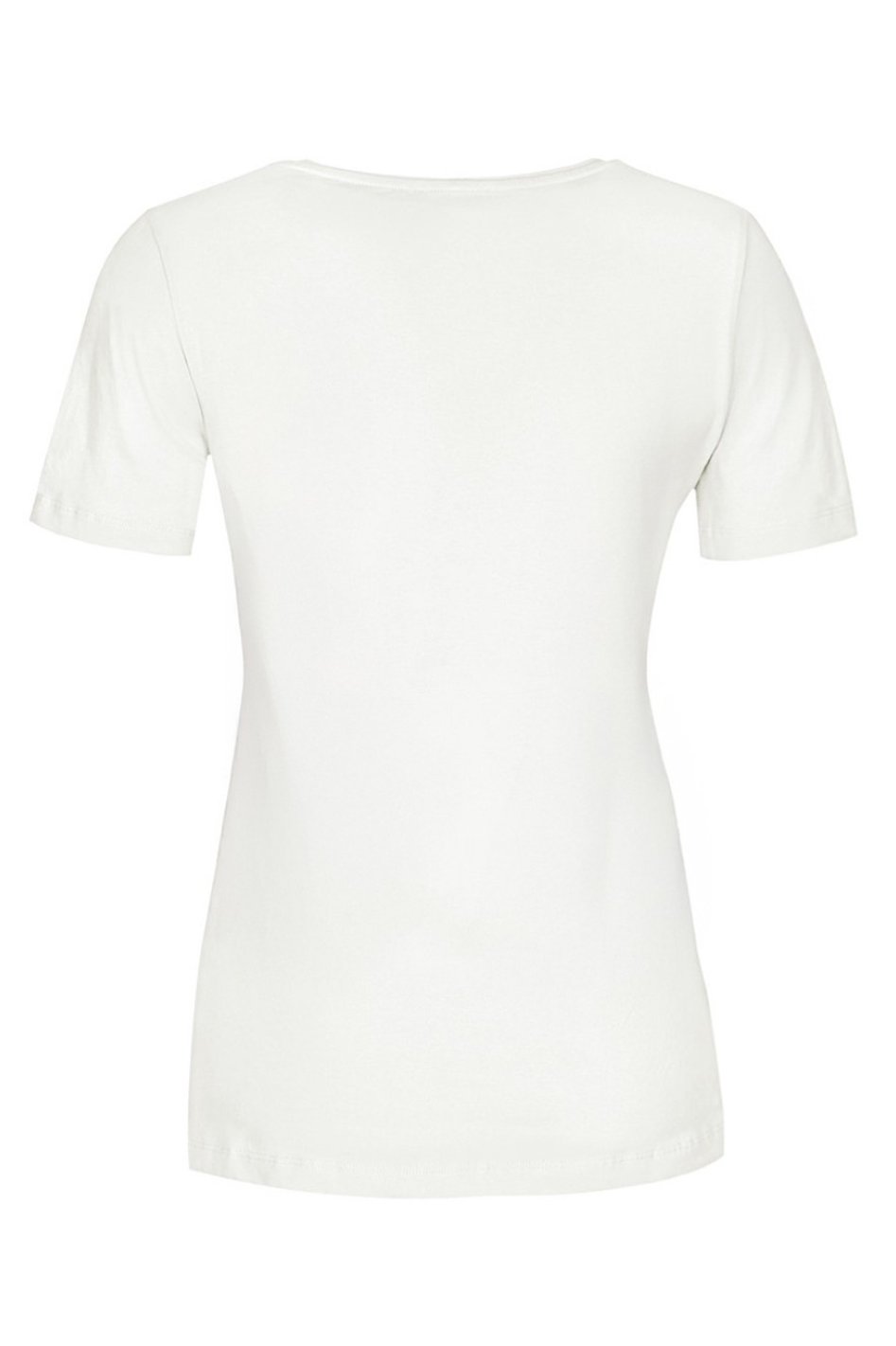 Dolcezza Jersey V-Neck Tee in White