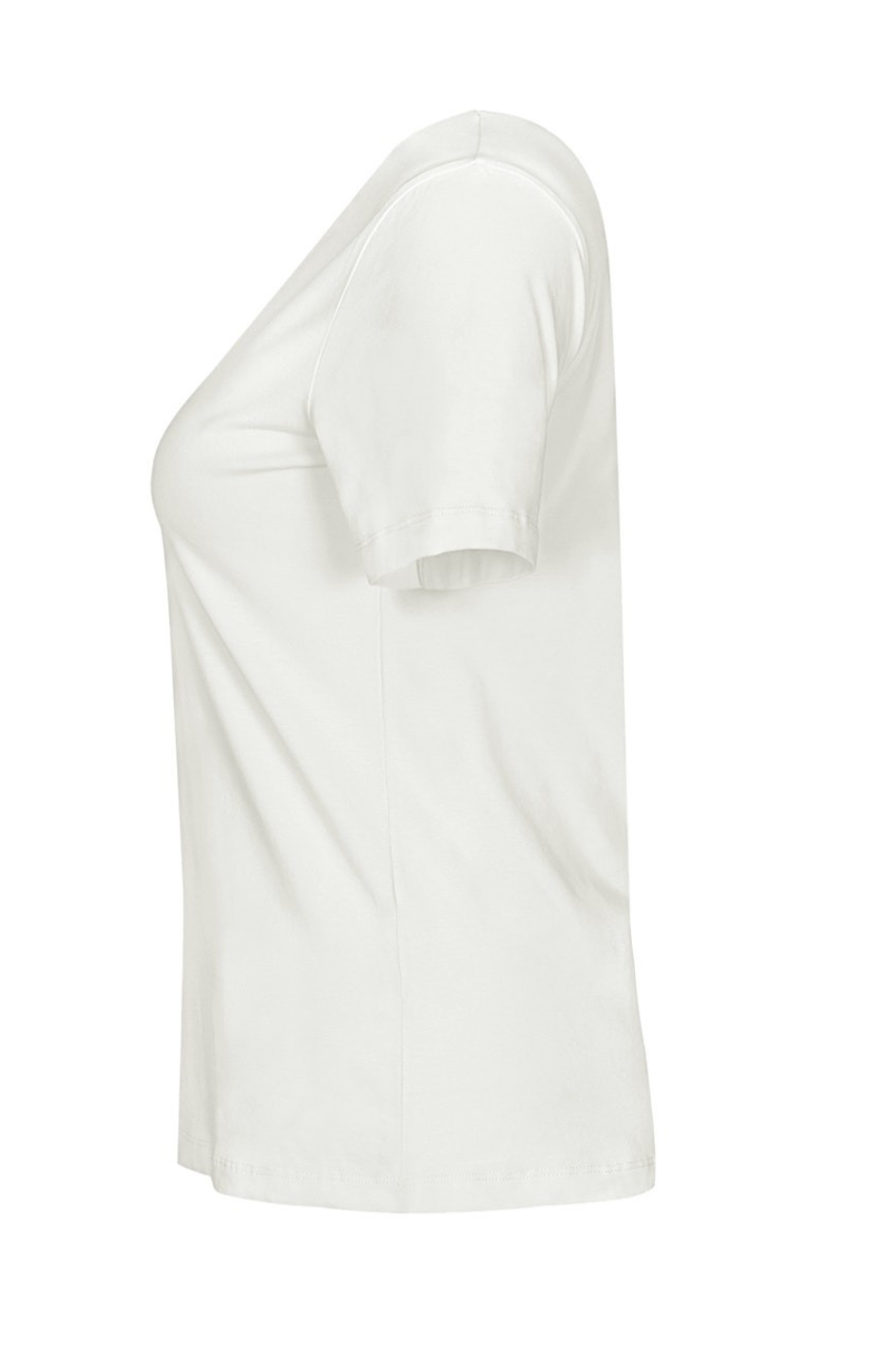 Dolcezza Jersey V-Neck Tee in White