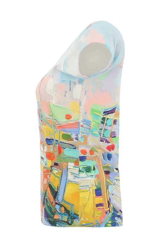 Dolcezza 'Kings Pier Marina' V-Neck Top | 25730