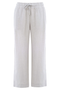 Dolcezza Linen Crop Pant | Silver | 25232