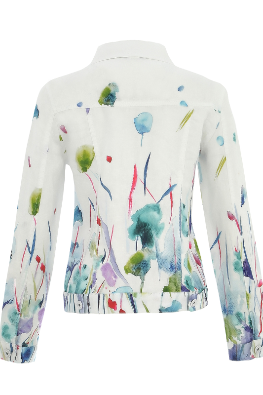 Dolcezza 'Misty Blossom' Linen Jacket | 25784
