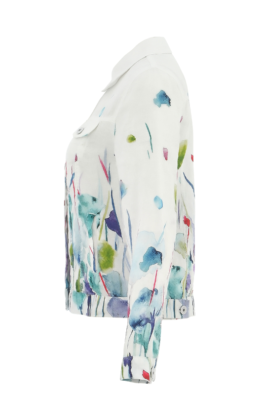 Dolcezza 'Misty Blossom' Linen Jacket | 25784