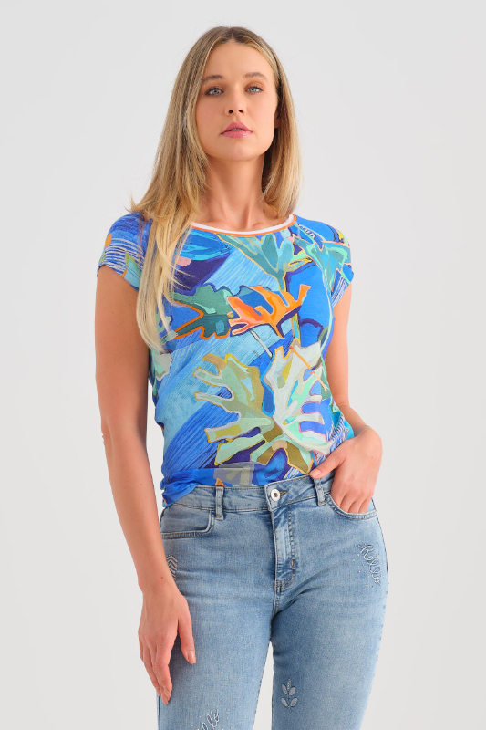 Dolcezza 'Palmetto Series' Boat Neck Top | 25681