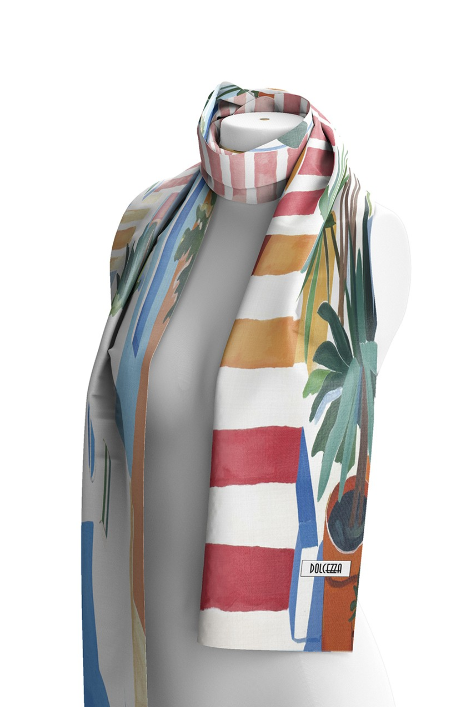 Dolcezza 'Pots on the Stairs' Print Scarf 