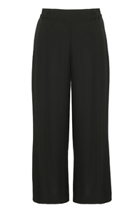 Dolcezza Pull On Wide Leg Capri | Black | 25145