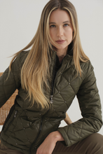 Load image into Gallery viewer, Dolcezza Quilted Puffer Jacket | Khaki | 74816
