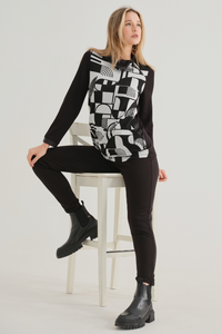 Dolcezza Slim Full Length Trousers with Pockets | Black | 74164