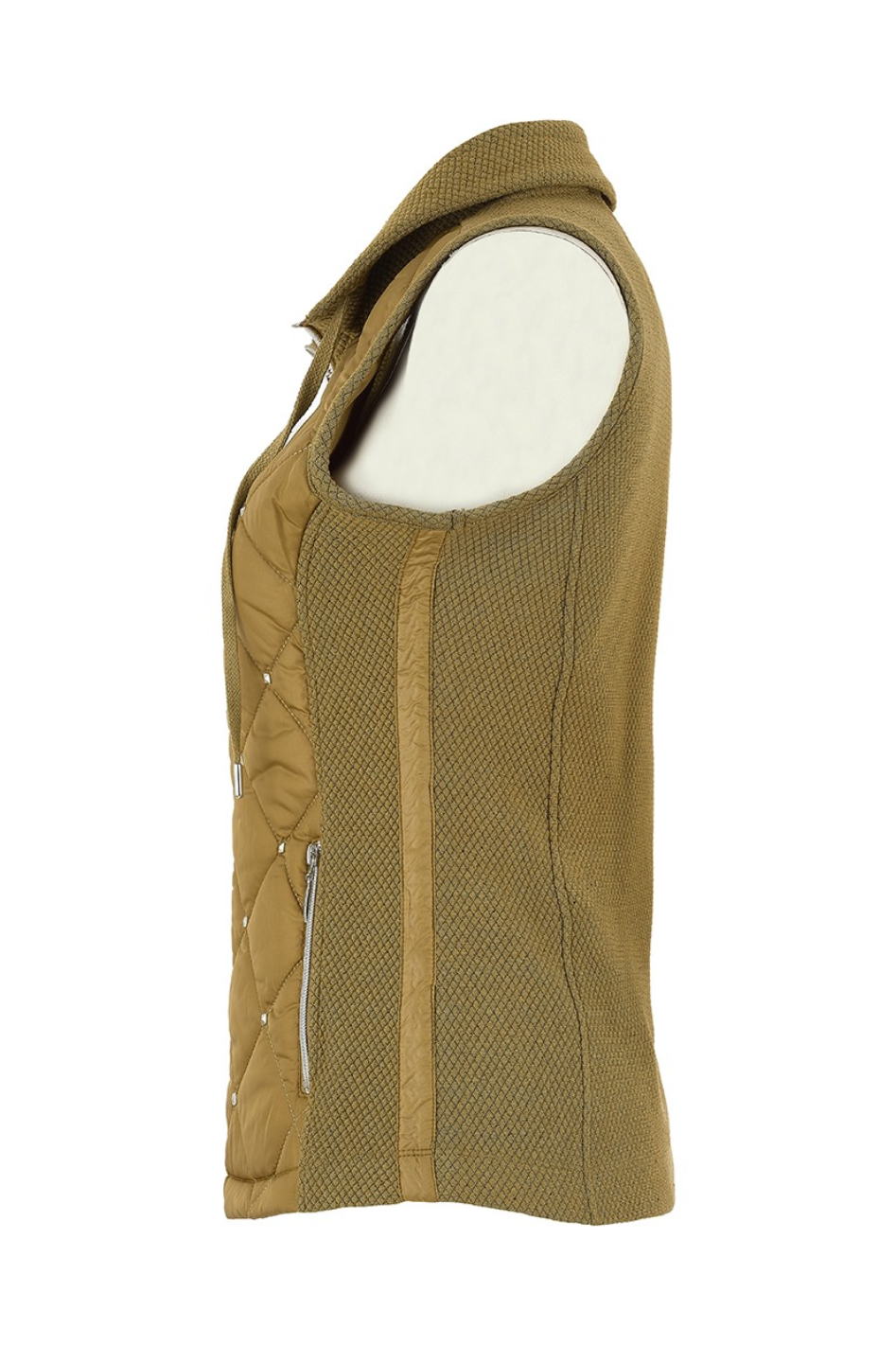 Dolcezza Studded Vest in Camel