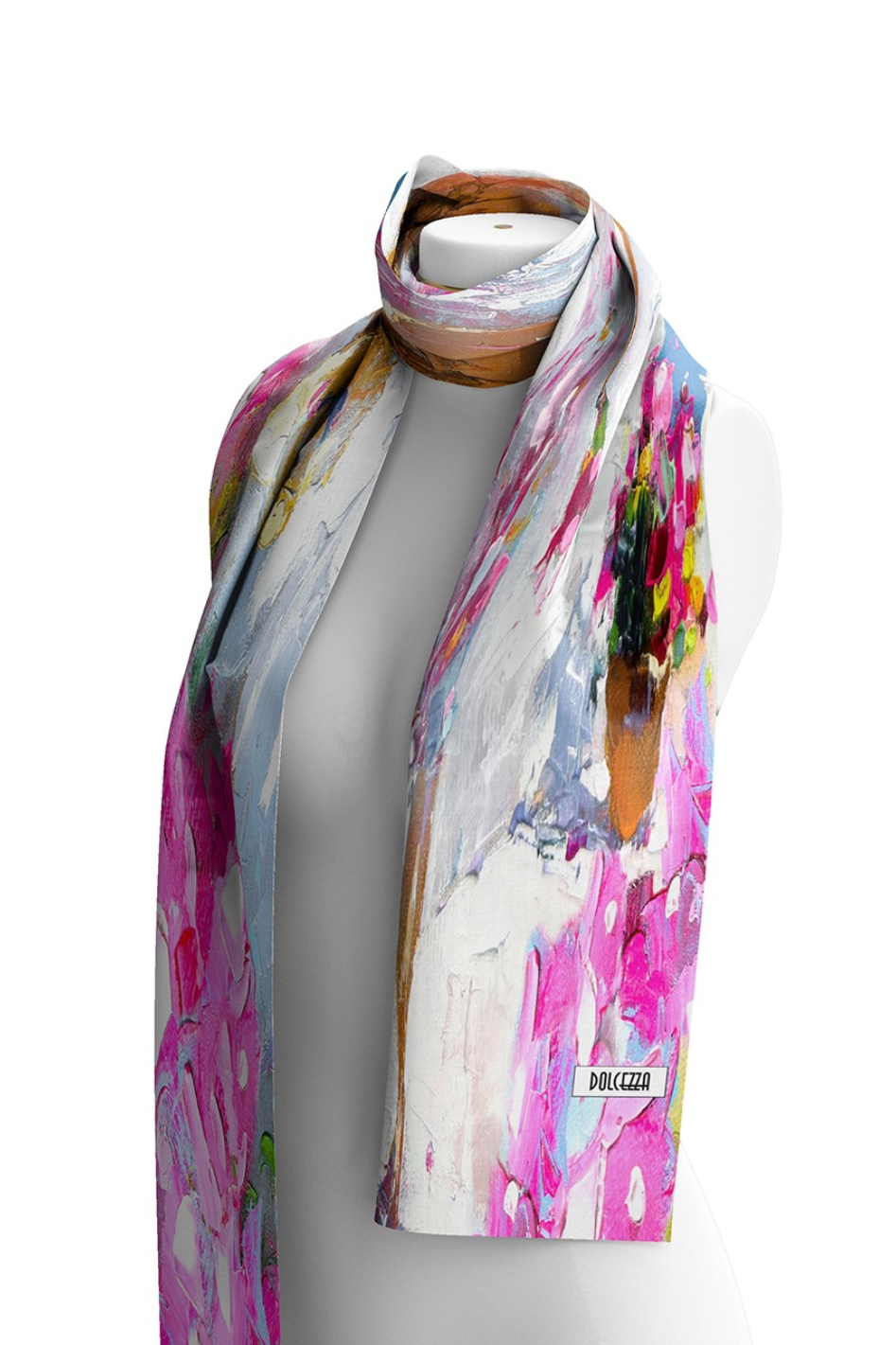 Dolcezza 'Summer In Santorini' Print Scarf 