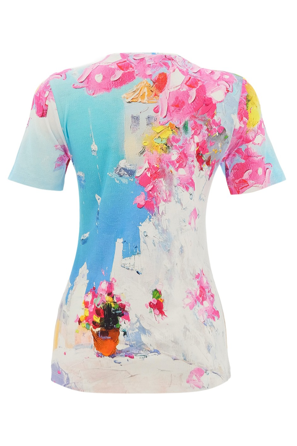 Dolcezza 'Summer in Santorini' V Neck Top 