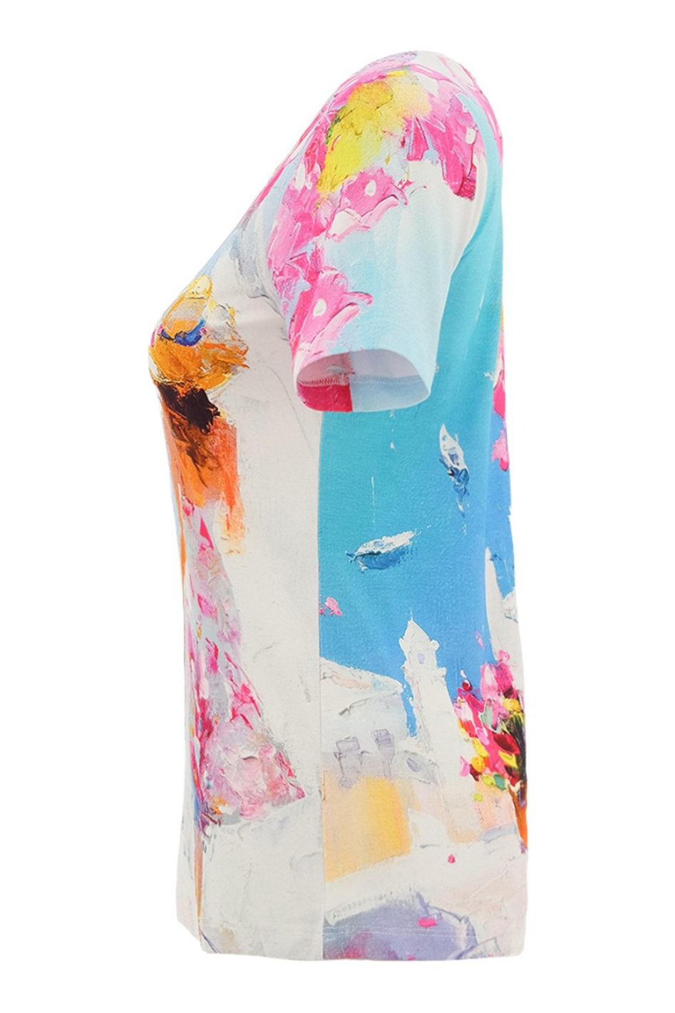 Dolcezza 'Summer in Santorini' V Neck Top 