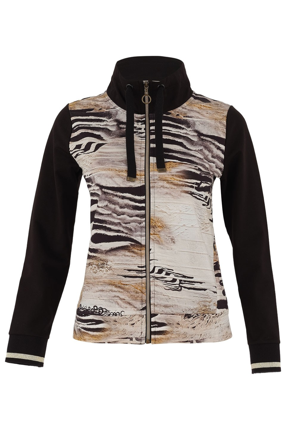 Dolcezza 'Unbalanced' Sporty Zip Up Jacket | 75688