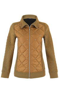 Dolcezza Zipper Puffer Jacket | Camel | 75156