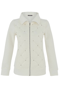 Dolcezza Zipper Puffer Jacket | Off-White | 75156