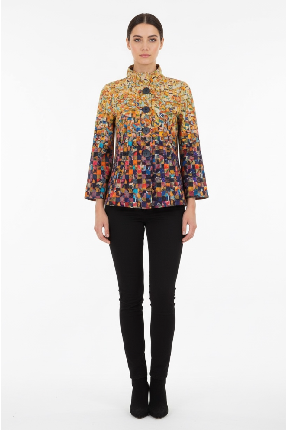 Dolcezza 'Jennifer Lommers' Gold Rubble Knit Jacket 