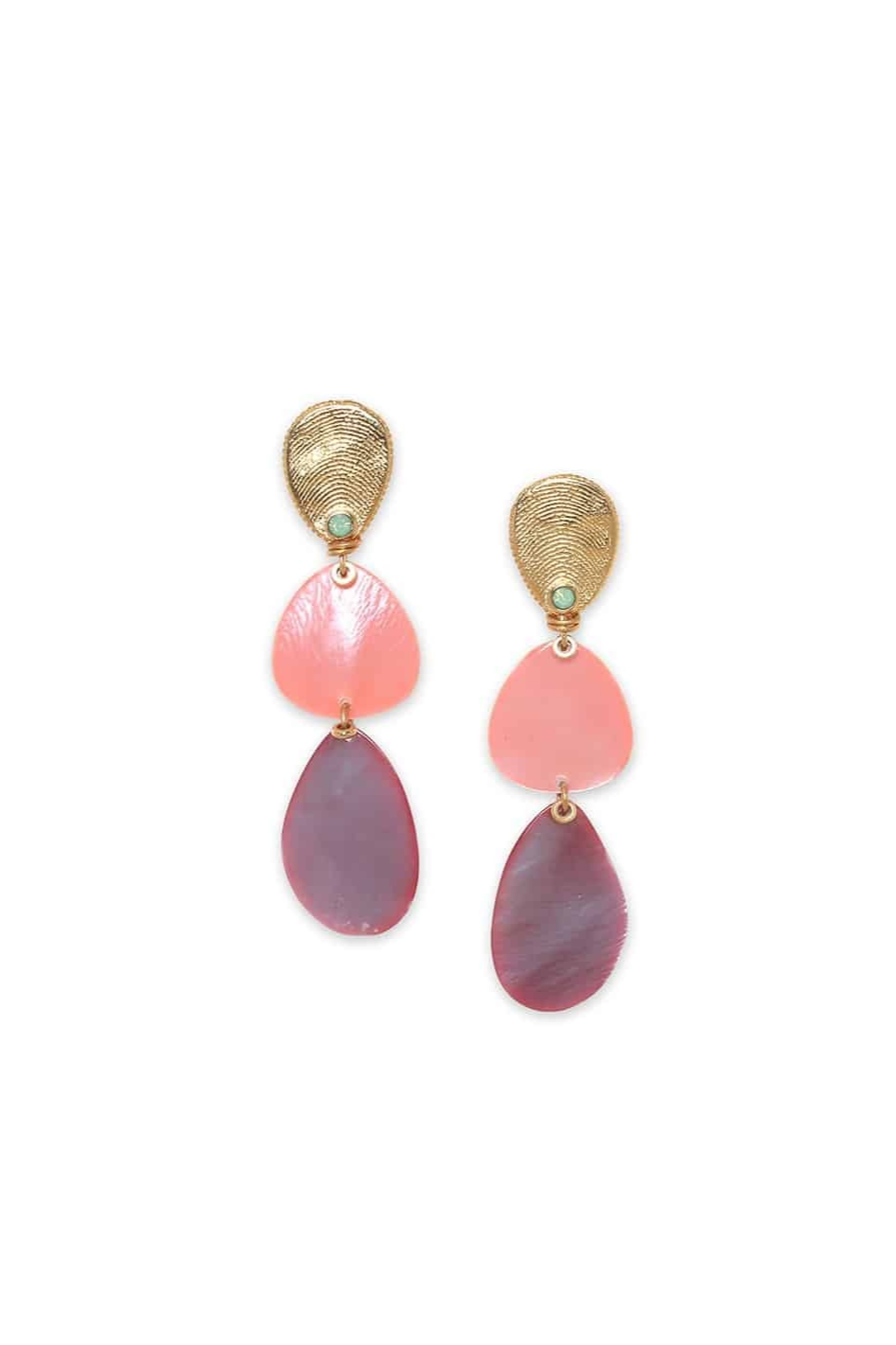 Franck Herval Laly 3 Organic Elements Post Earrings